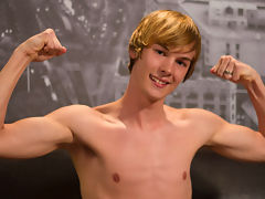 Meet Scotty Clarke, the sexy Southern boy next door. The teenage twink discusses everything from his Southern roots to when he realized he was gay and some of his favorite turn ons. Scotty really enjoys all the fan interaction and puts on a great show stroking his long hard cock and jizzing all over his smooth flat stomach. Dont miss this blond boy LIVE show replay with Helixs newest model Scotty Clarke.video